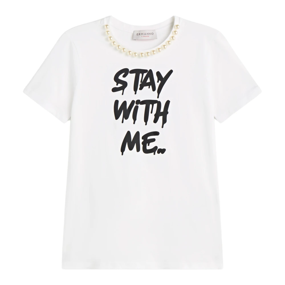 Ermanno Scervino Stay With Me T-shirt White Dames