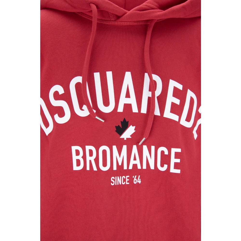Dsquared2 Hoodie met trekkoord Red Heren