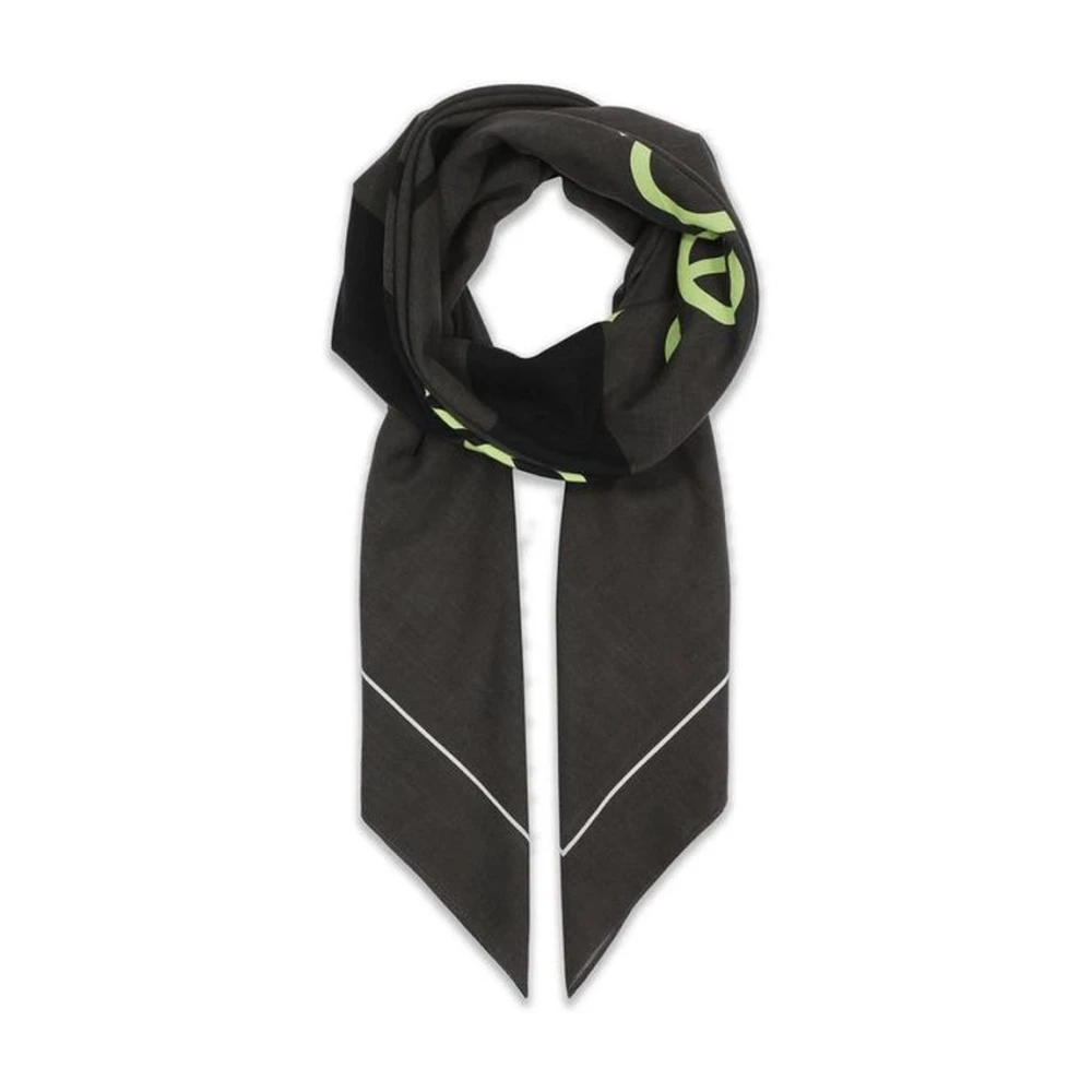 Calvin Klein Katoenen Pashmina Sjaal Black Dames