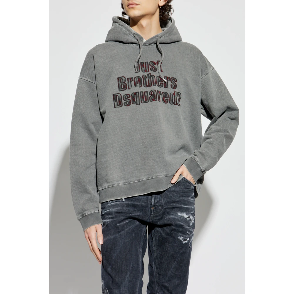 Dsquared2 Gestreepte trui Gray Heren