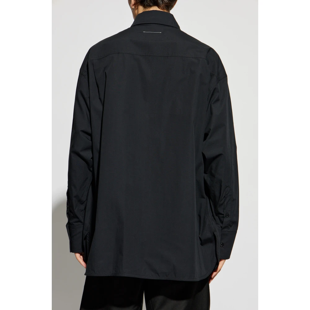 MM6 Maison Margiela Gedrukt overhemd Black Heren