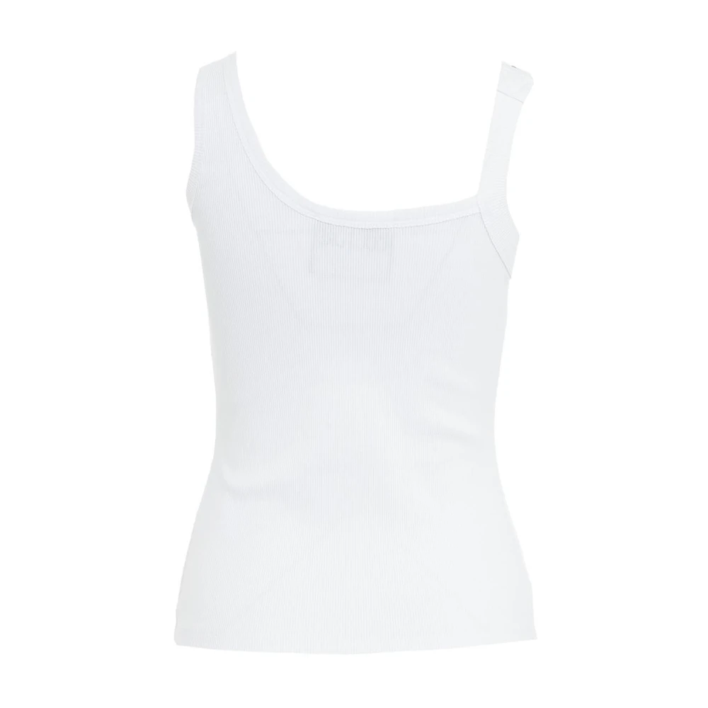 Versace Jeans Couture Witte T-shirts Polos voor vrouwen White Dames