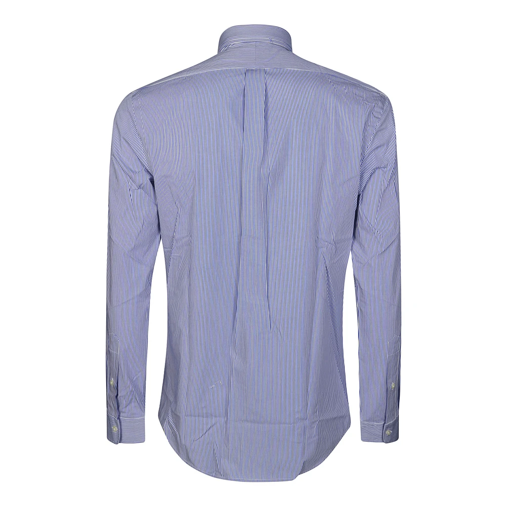 Polo Ralph Lauren Stretch Poplin Hairline Overhemd Blue Heren