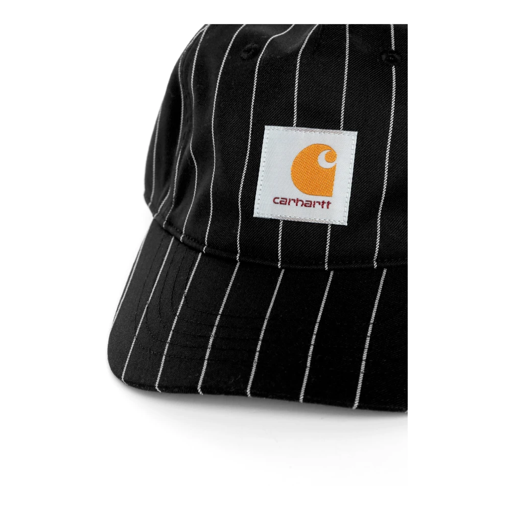 Carhartt WIP Nylon 5-Panel Cap met Verstelbare Band Black Unisex