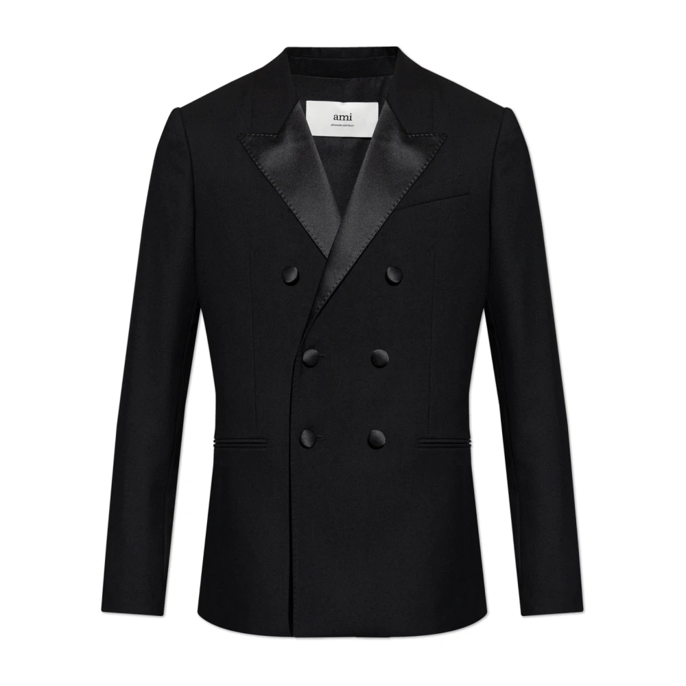 Ami Paris Wollen Blazer Black Heren