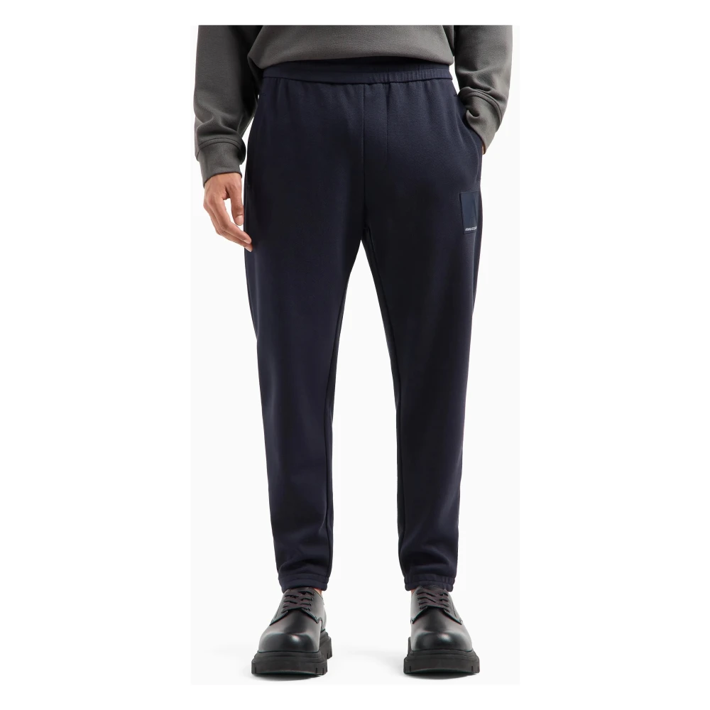 Armani Exchange Stijlvolle Joggingbroek Blue Heren