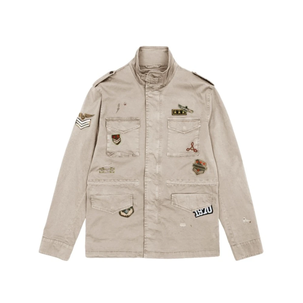 Gianni Lupo Stijlvolle Zandjassen Beige Heren