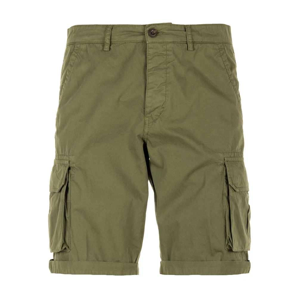 40Weft Groene Cargo Bermuda Shorts Green Heren