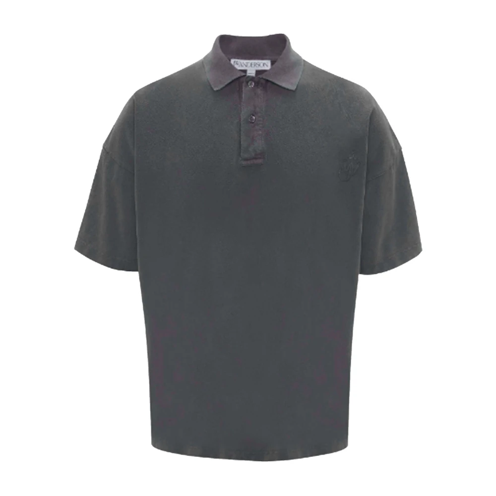 JW Anderson Anker Logo Katoenen T-shirt Grijs Gray Heren