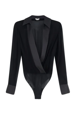 Satin-Trim Shirt