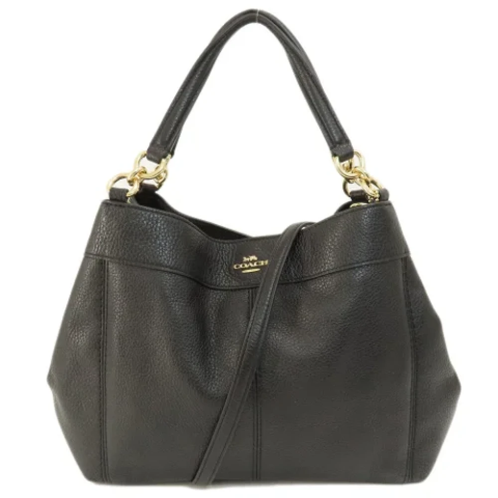 Coach Pre-owned Leather shoulder-bags Black Dames