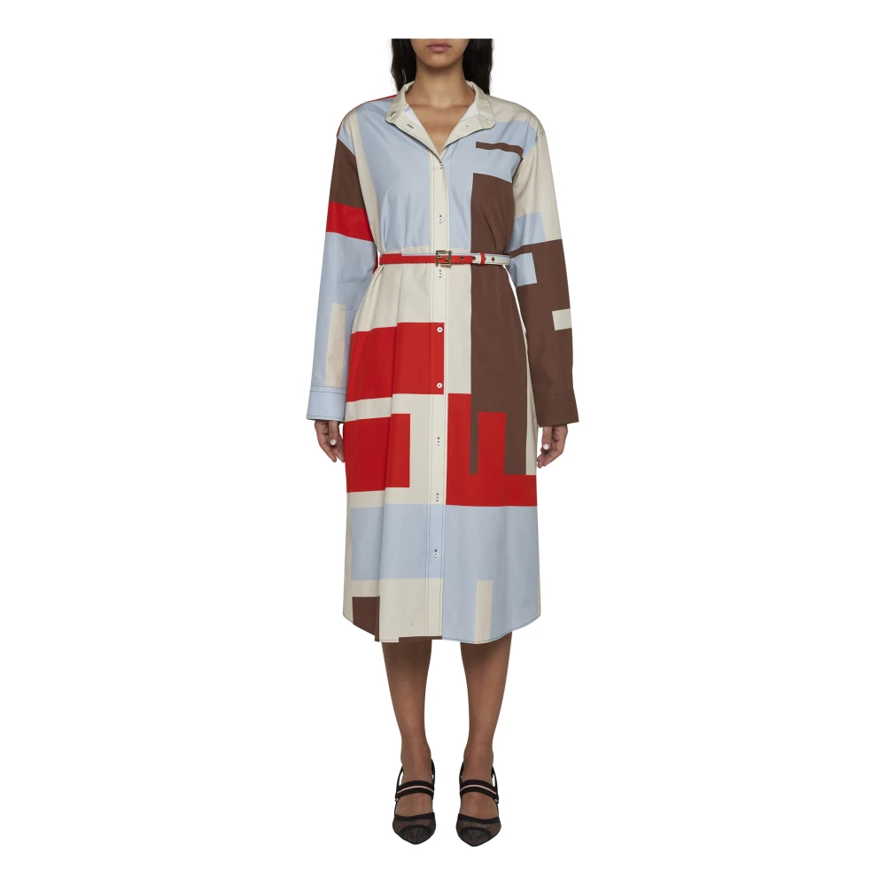 Fendi Kleurrijke Jurken Multicolor Dames