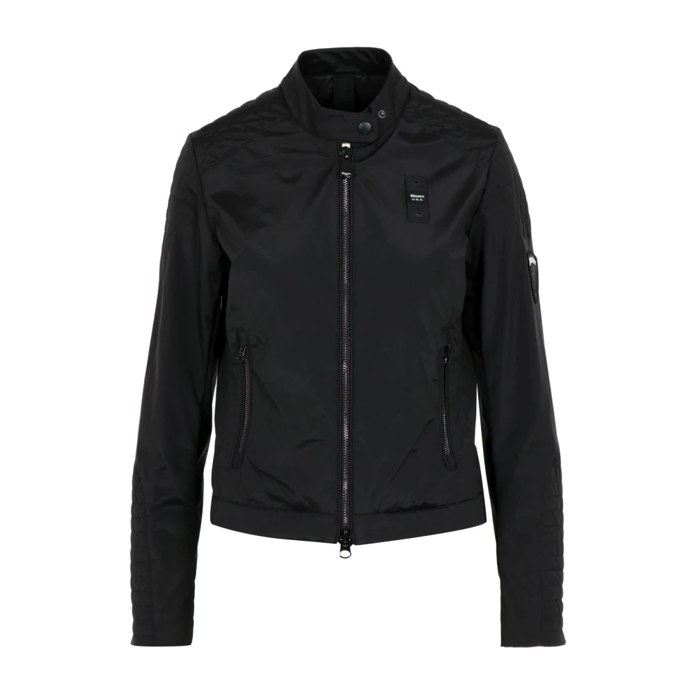 Blauer Damen Schwarz Jacken, K, Lgröße: