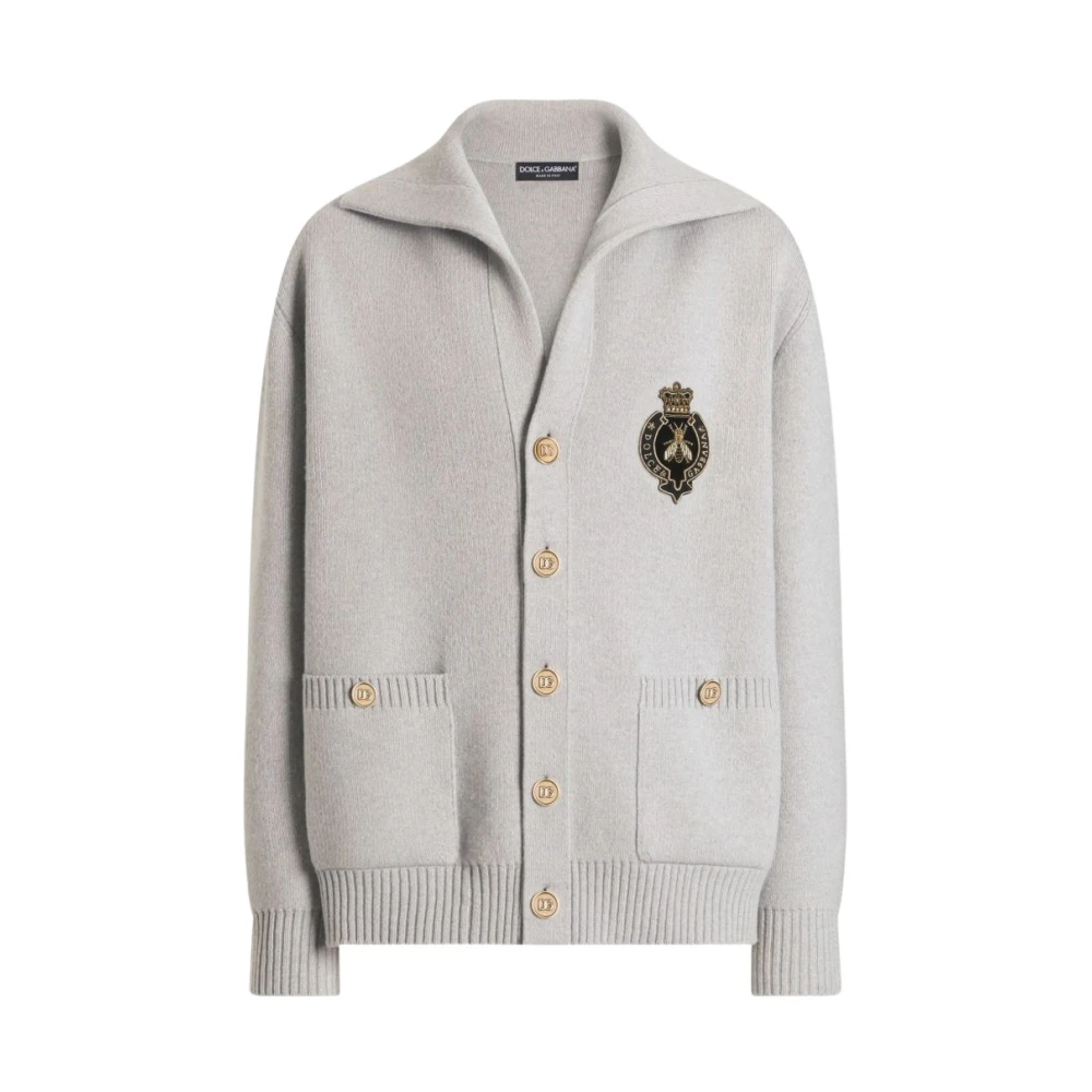 Dolce & Gabbana , Herren, Strickwaren, Grau, L