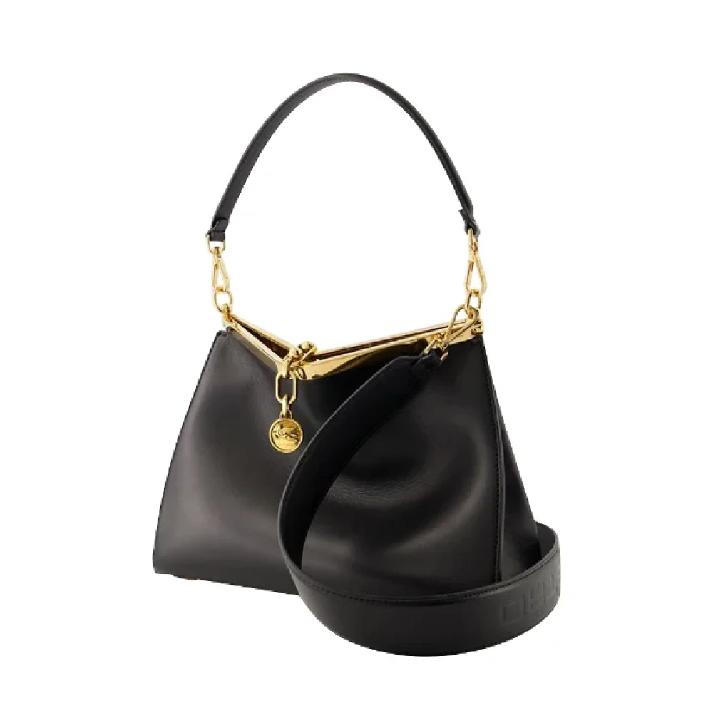 ETRO Leather handbags Black Dames