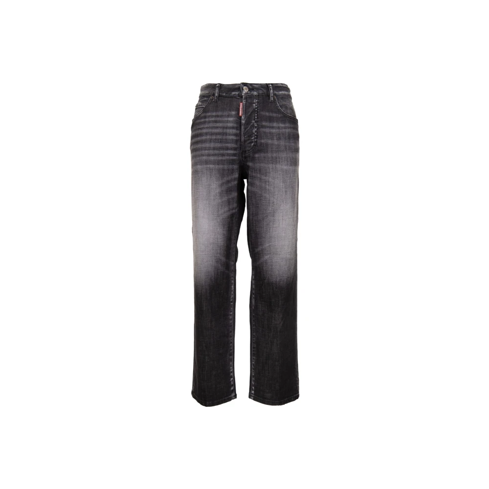 Dsquared2 Gray Straight Fit Jeans, Female, S, Straight Jeans