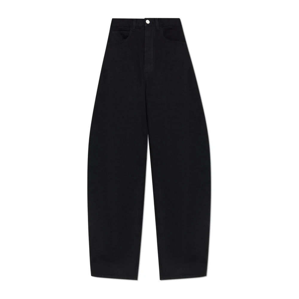 Alaïa Hoge taille jeans Black Dames