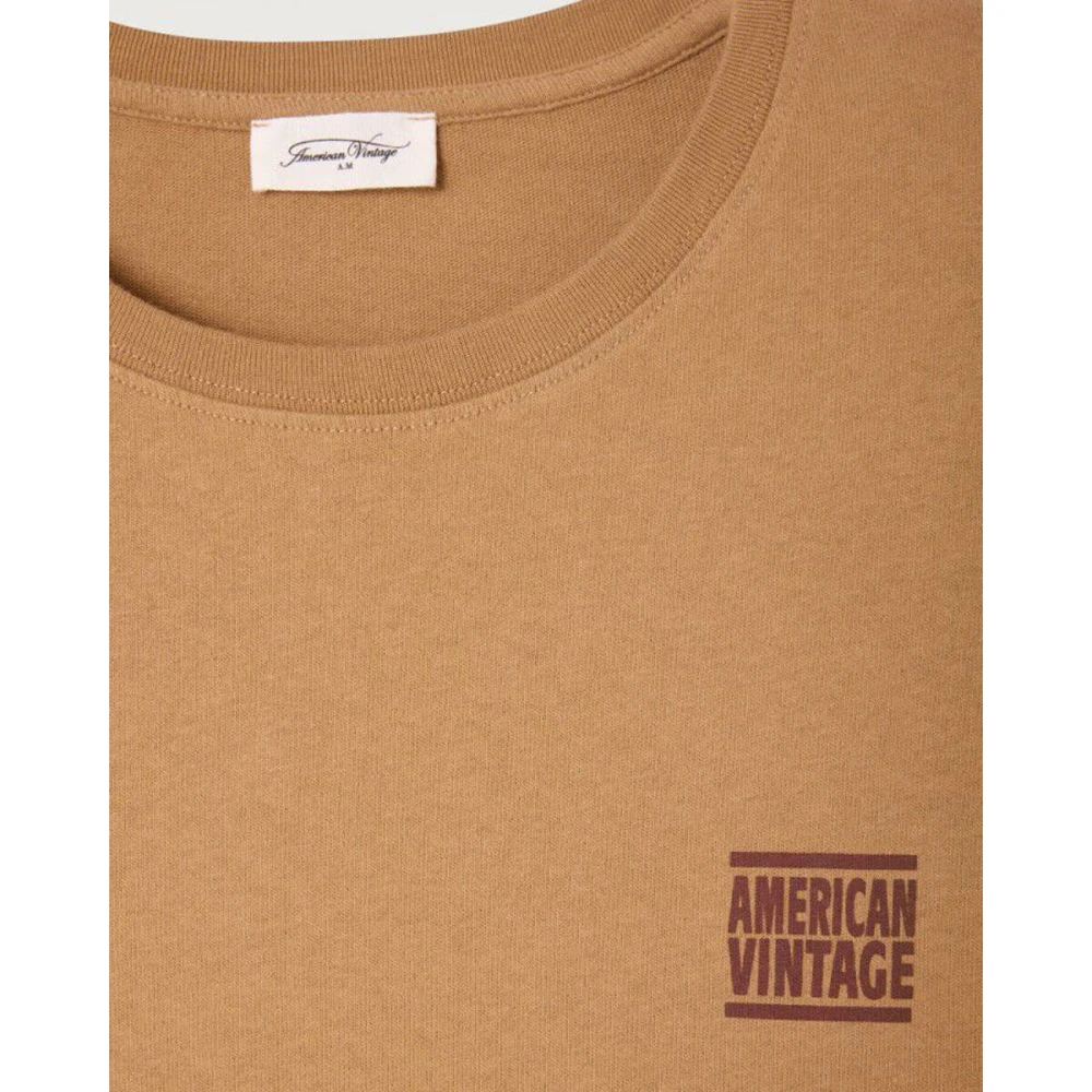 American vintage Korte mouw Myko02A T-shirt Brown Heren