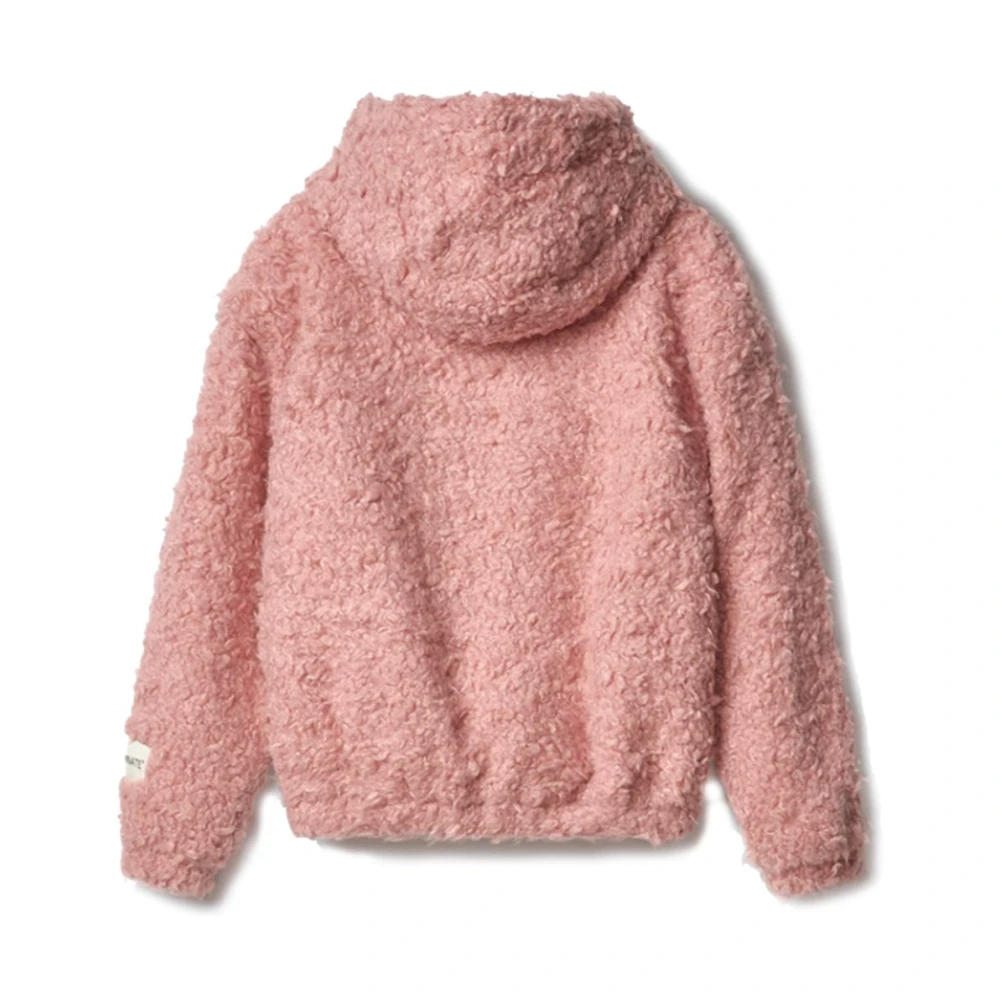 Hinnominate Rosa Polyester Hooded Bomberjas Pink Dames