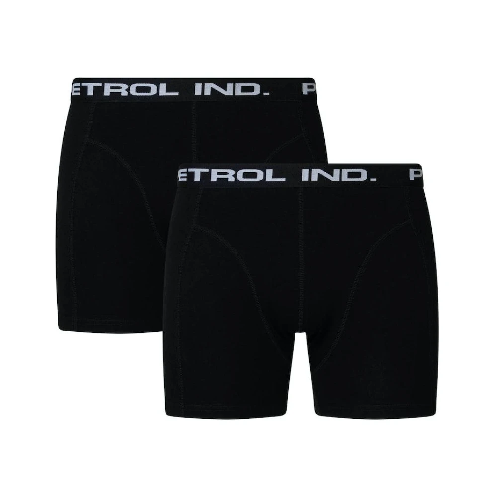 Petrol Heren Boxershorts 2-Pack Zwart Black Heren