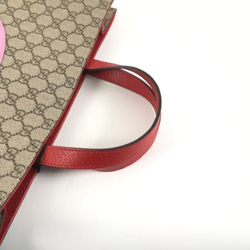 Gucci Vintage Pre-owned Canvas gucci-bags Beige Dames