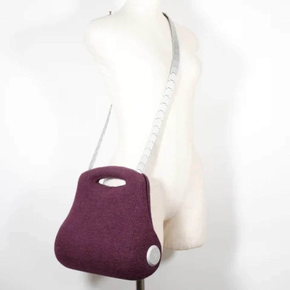 Chanel Vintage Pre-owned Fabric handbags Purple Dames