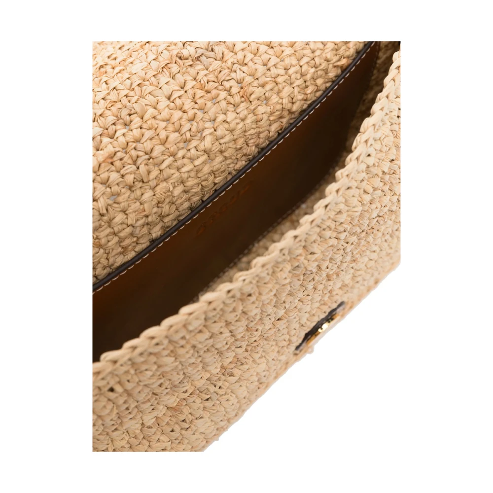 Staud Beige Schoudertas met Verstelbare Handvat Beige Dames
