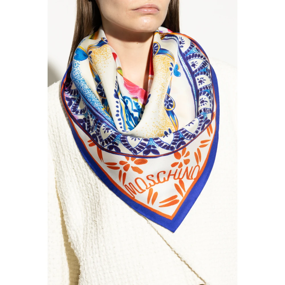Moschino Zijden sjaal Multicolor Unisex