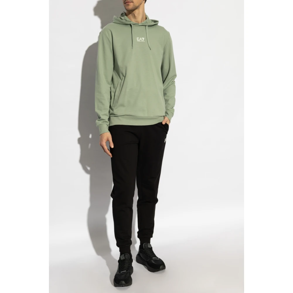 Emporio Armani EA7 Compleet: sweatshirt en sweatpants Green Heren