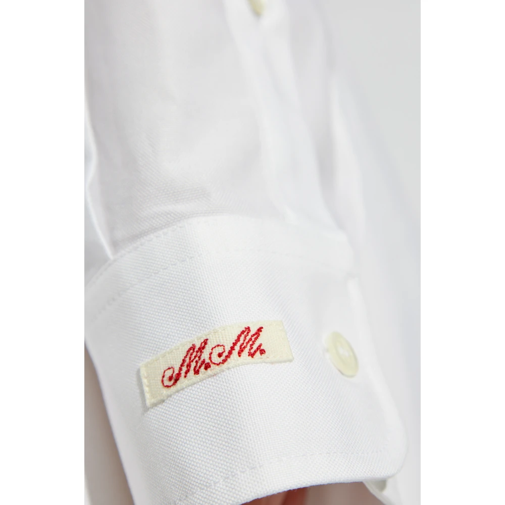 Maison Margiela Oversized Cut Shirt White Dames