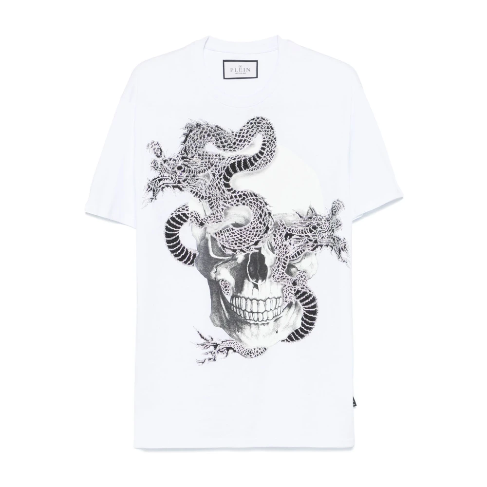 Philipp Plein Casual Katoenen T-shirt White Heren