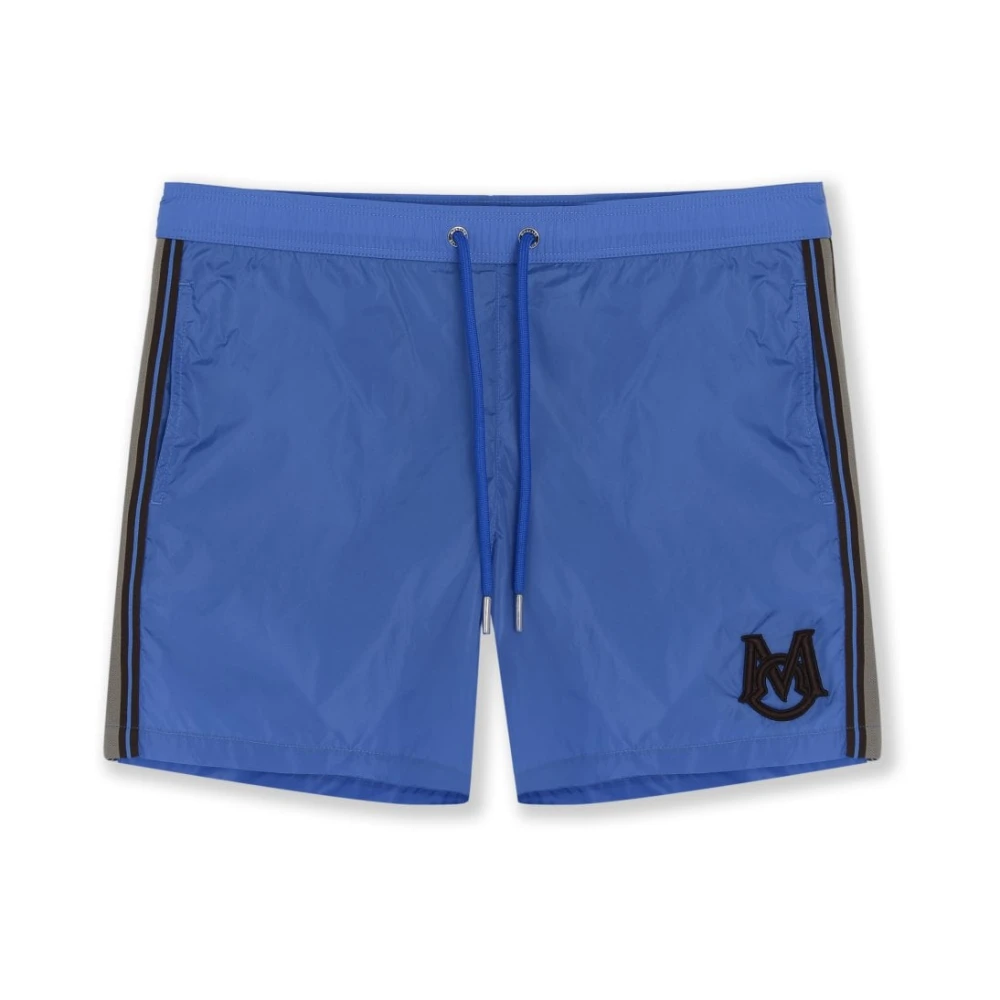 Moncler Branded Swimshorts in Blauw Blue Heren