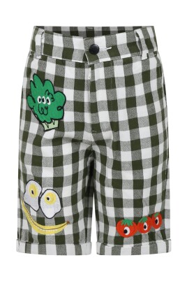 green-casual-shorts-with-fruit-patches