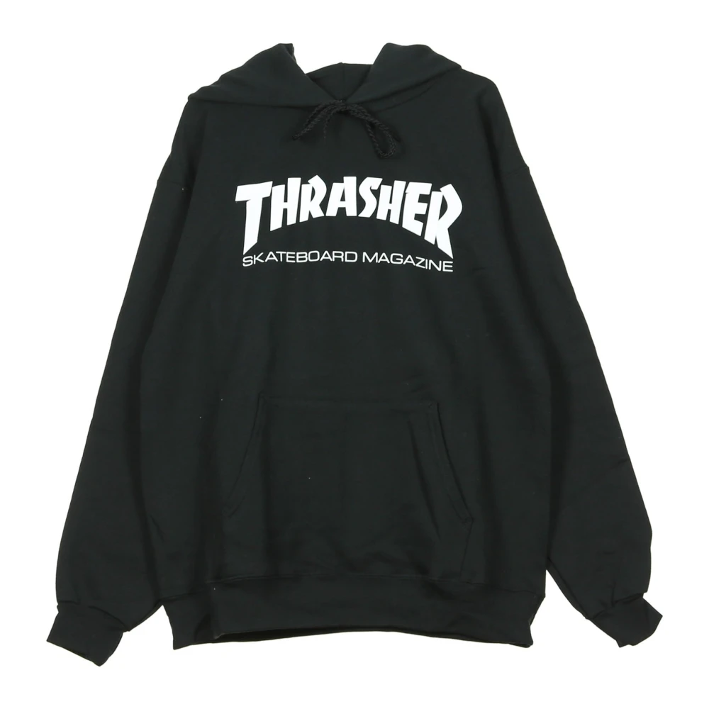 Thrasher Zwart Wit Hoodie Black Heren