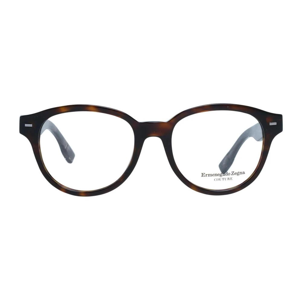 Ermenegildo Zegna Stijlvolle bruine ronde optische monturen Brown Heren