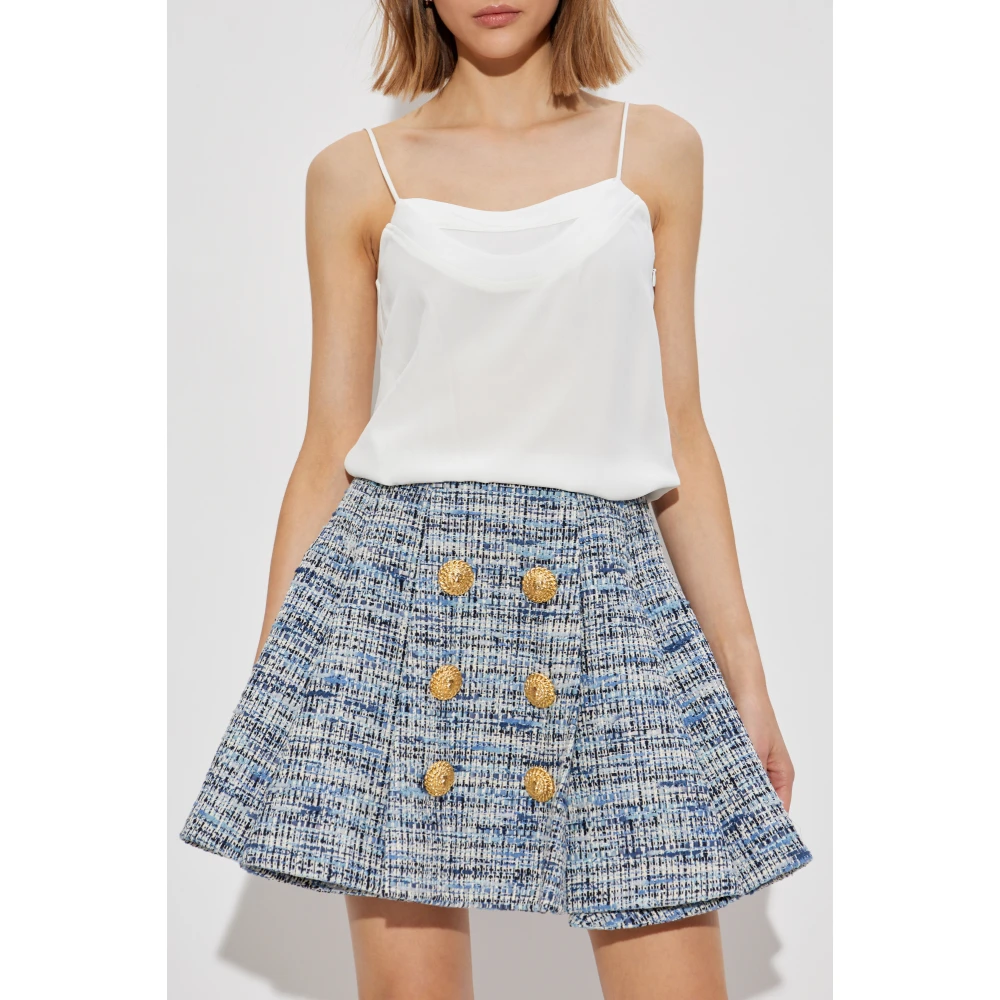 Balmain Mouwloze top White Dames
