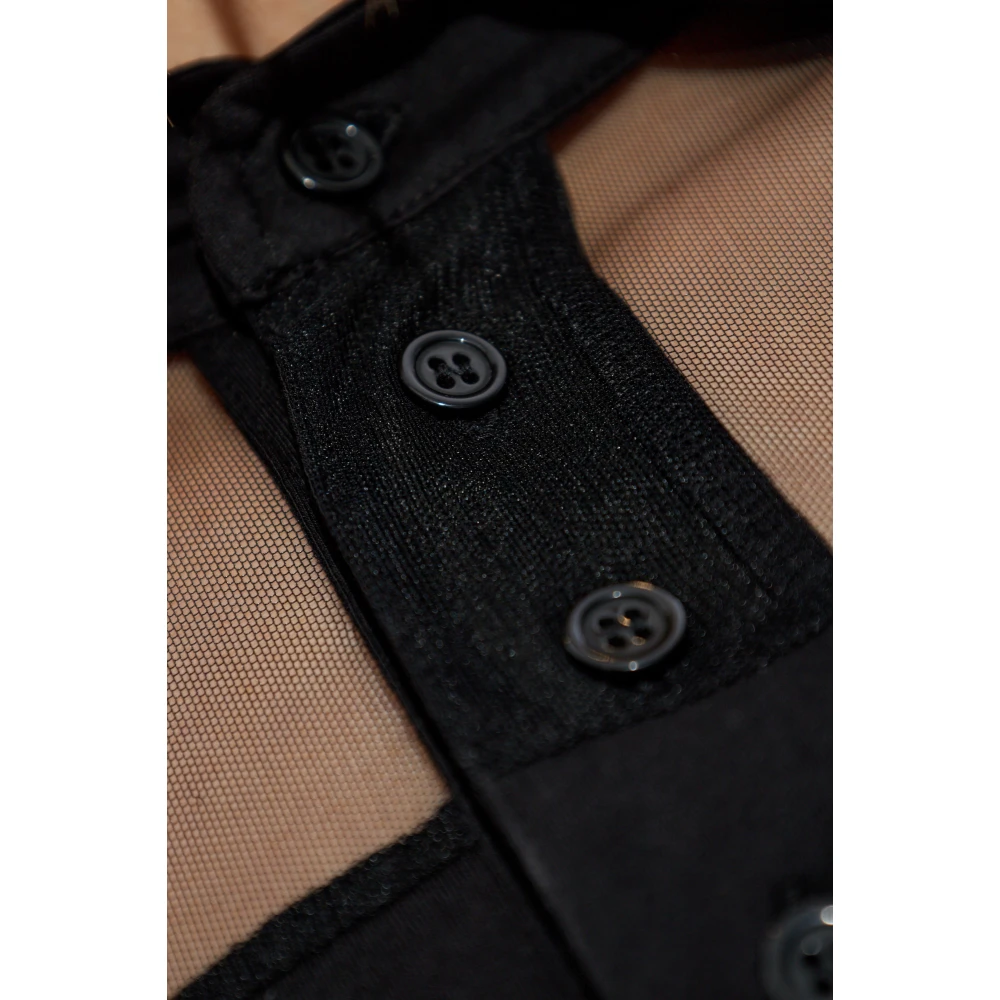 Coperni Jurk met kraag Black Dames