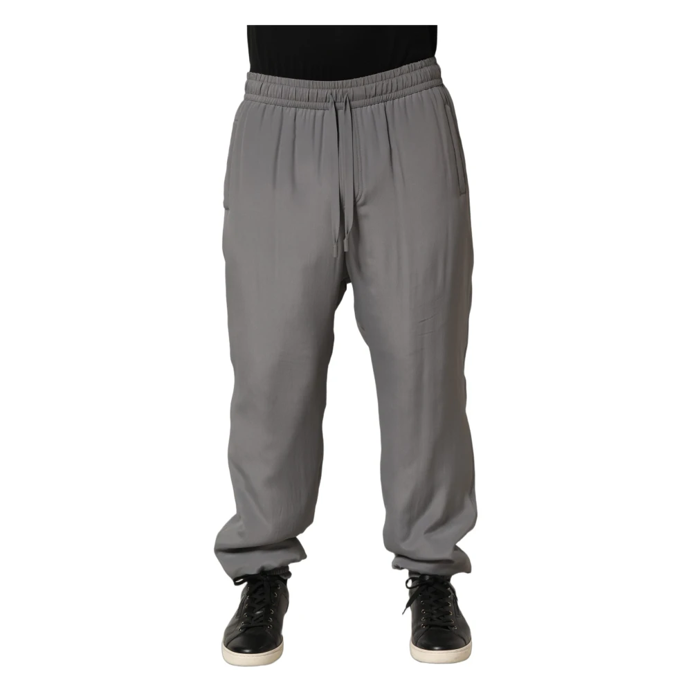 Dolce & Gabbana Men's Gray Jogger Trousers - Sweatpants - M - Trousers