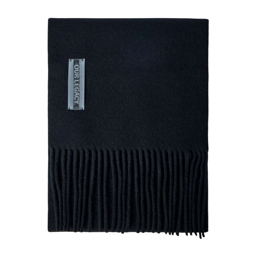 Our Legacy Estate Scarf - Unisex - Winter Scarves - Black - One Size - Accessories