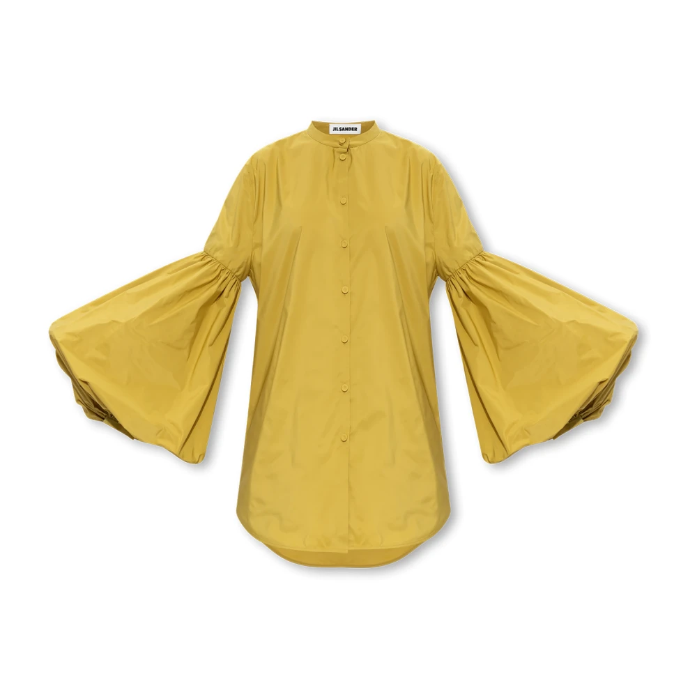 Jil Sander Shirt met pofmouwen Yellow Dames
