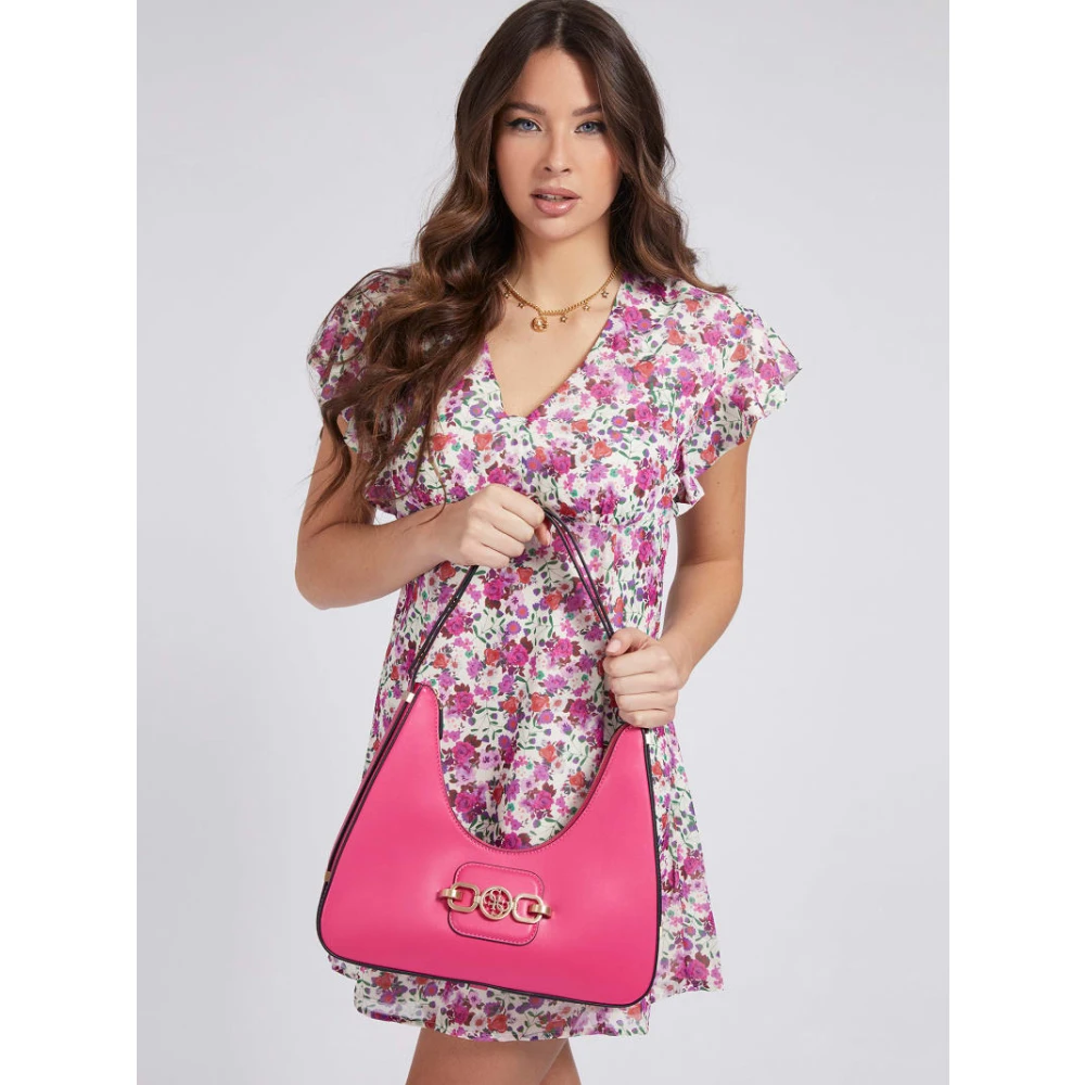 Guess Schoudertas Hobo Hensely Pink Dames