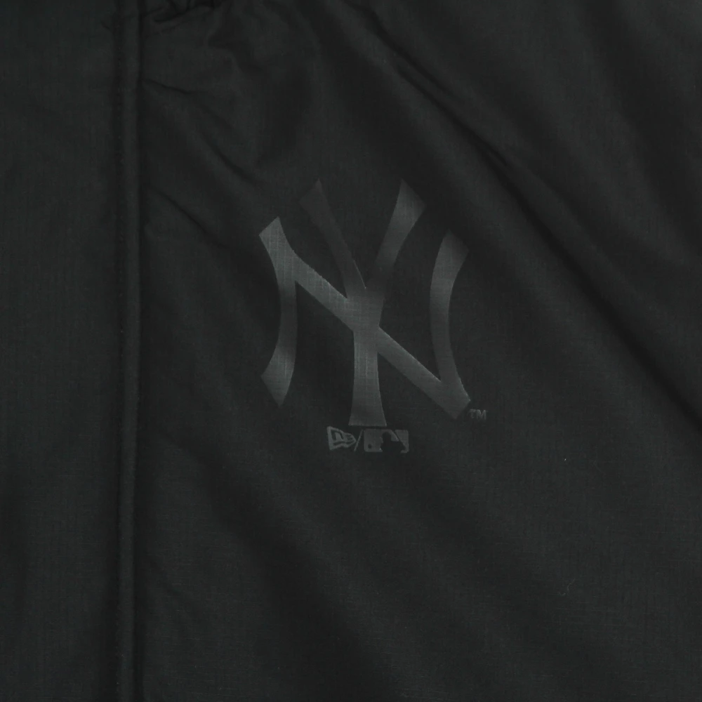 new era MLB Team Logo Parka Jas Zwart Black Heren