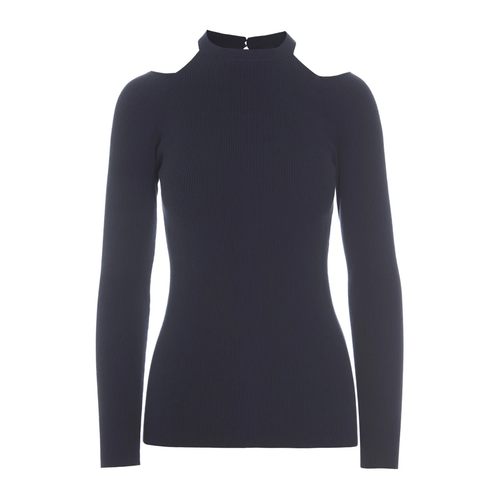 Bitte Kai Rand Blouse met cut-out schouder Dark Midnight Black Dames