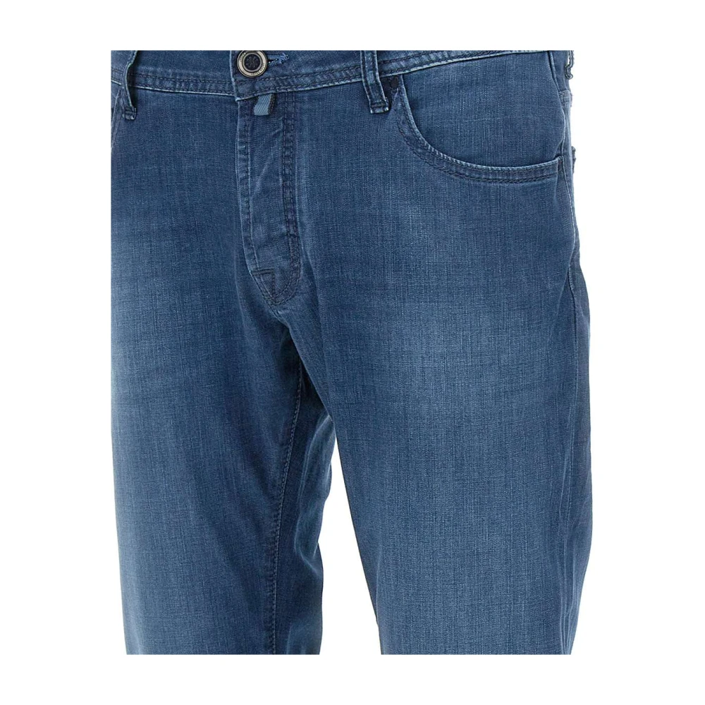 Jacob Cohën Blauwe Stretch Denim Jeans Blue Heren