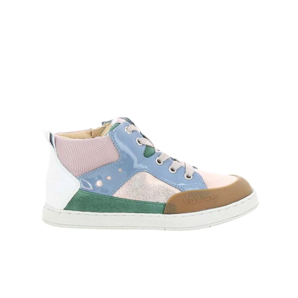 Pom D'Api Ljusblå Bump Sneakers Multicolor, Unisex