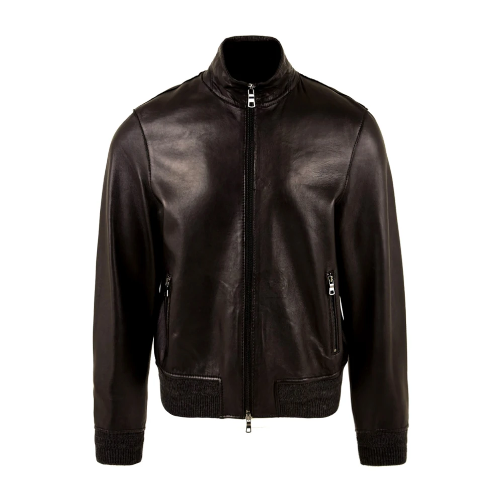 The Jack Leathers Zwarte Leren Jassen Black Heren