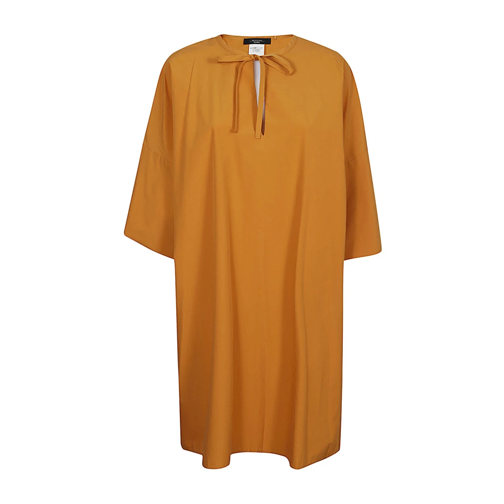 Max Mara Weekend Zachte katoenen knielange jurk Orange Dames