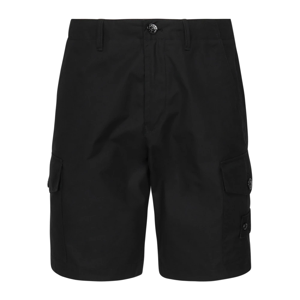 Stone Island Navy Blue Casual Shorts voor Mannen Blue Heren