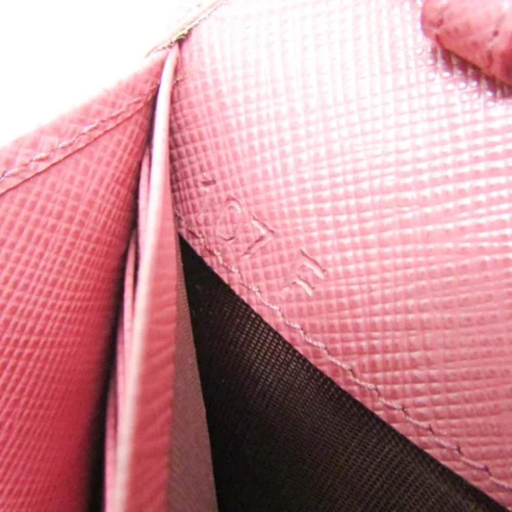 Prada Vintage Pre-owned Leather wallets Pink Dames