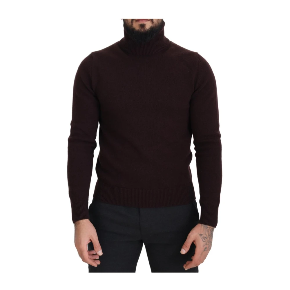 Dolce & Gabbana Men's Black Wool Turtleneck Pullover Sweater